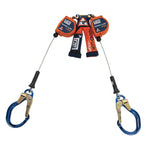 3M™ DBI-SALA® Nano-Lok™ Edge Twin-Leg Self Retracting Lifeline,  cable, quick connect, 8 ft (2.4 m) (3500238)